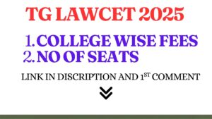 Read more about the article Telangana 3LLB Law college Wise Fees