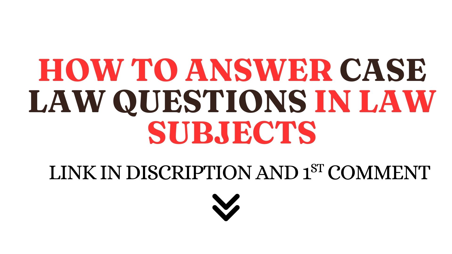 Read more about the article How to Answer Case Law Questions in Law Subjects